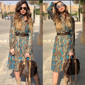 Gorgeous Zara snake skin dress